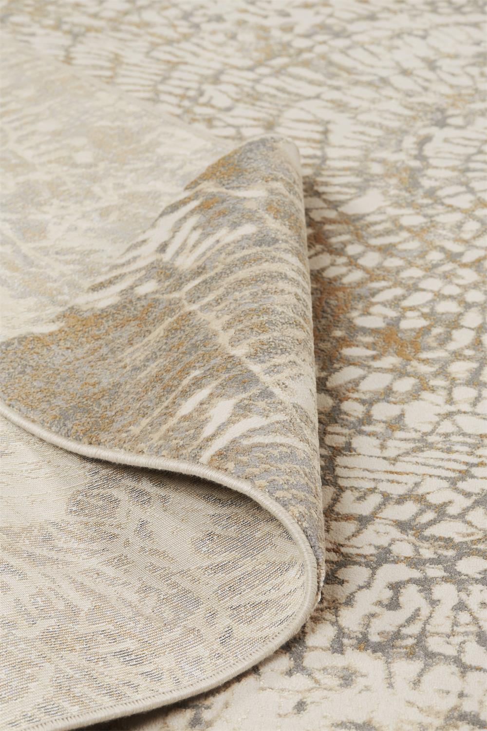 Parker Transitional Abstract, Ivory/Tan/Gray