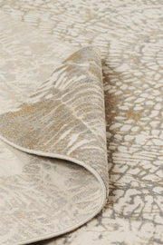 Parker Transitional Abstract, Ivory/Tan/Gray