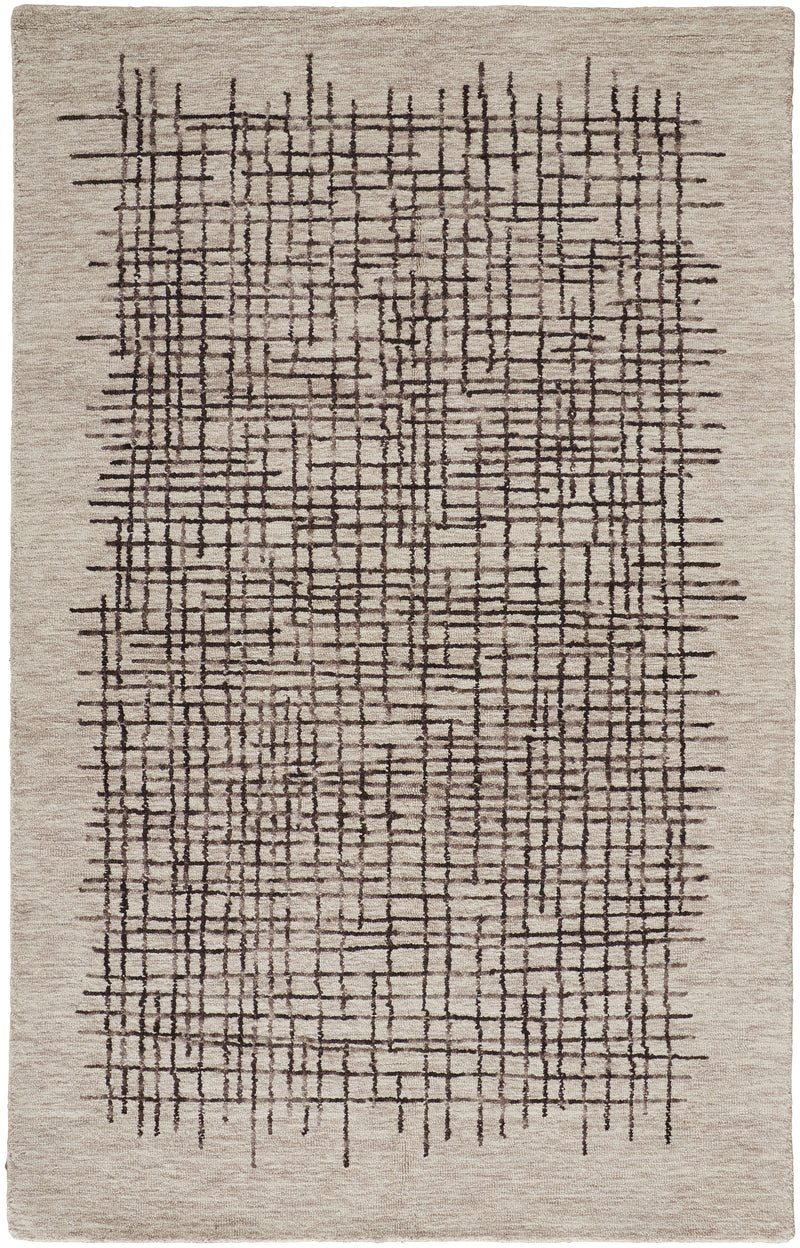 Maddox Transitional Abstract, Tan/Brown