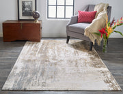 Parker Transitional Abstract, Tan/Ivory/Gray