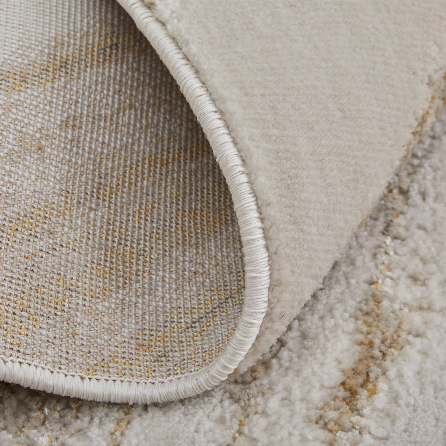 Aura Modern Abstract, Ivory/Taupe/Gold