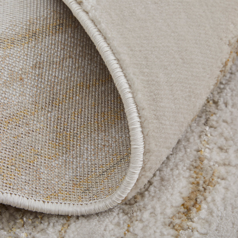 Aura Modern Abstract, Ivory/Taupe/Gold