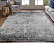 Cadiz Modern Abstract, Gray/Black/Silver