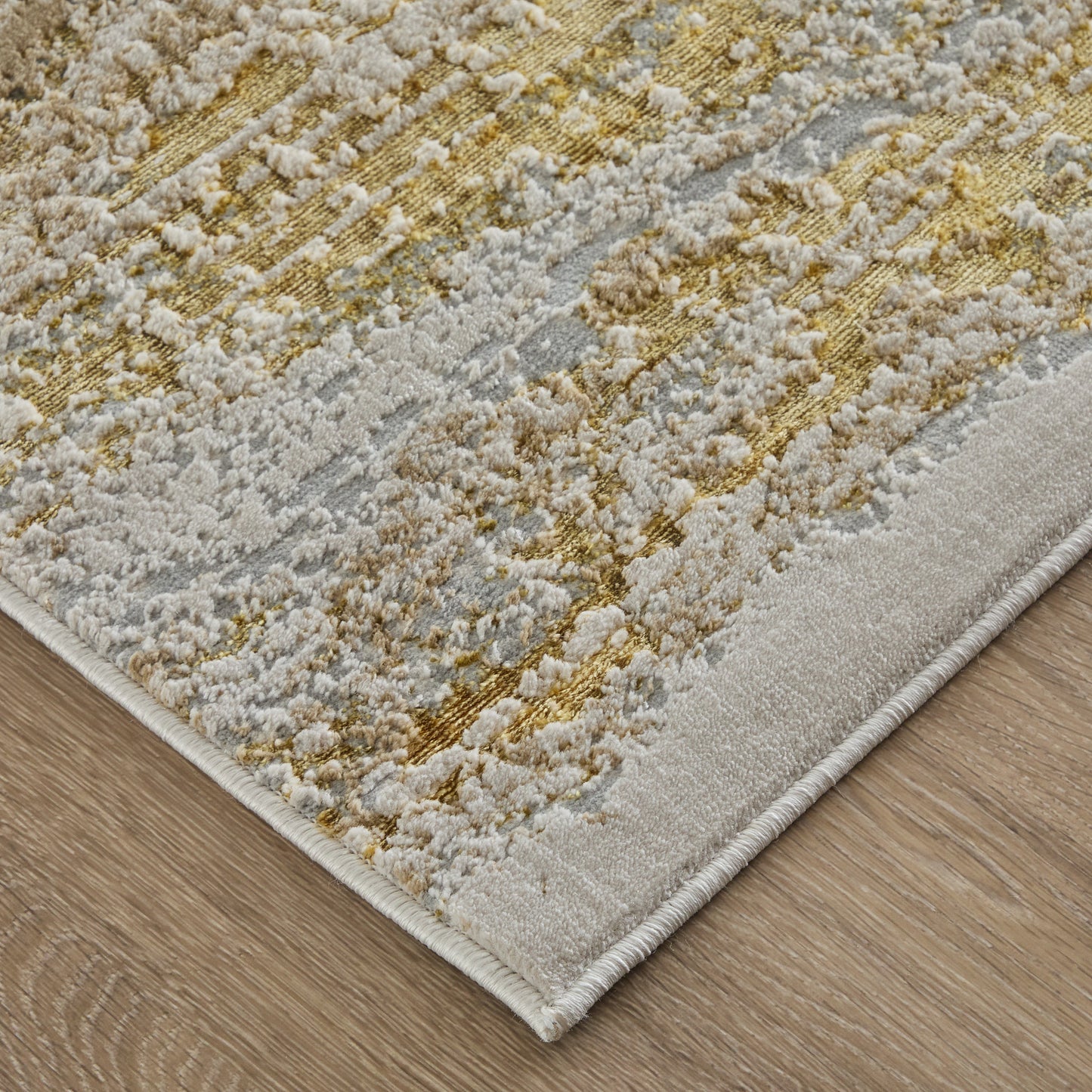 Aura Modern Abstract, Gold/Gray/Ivory