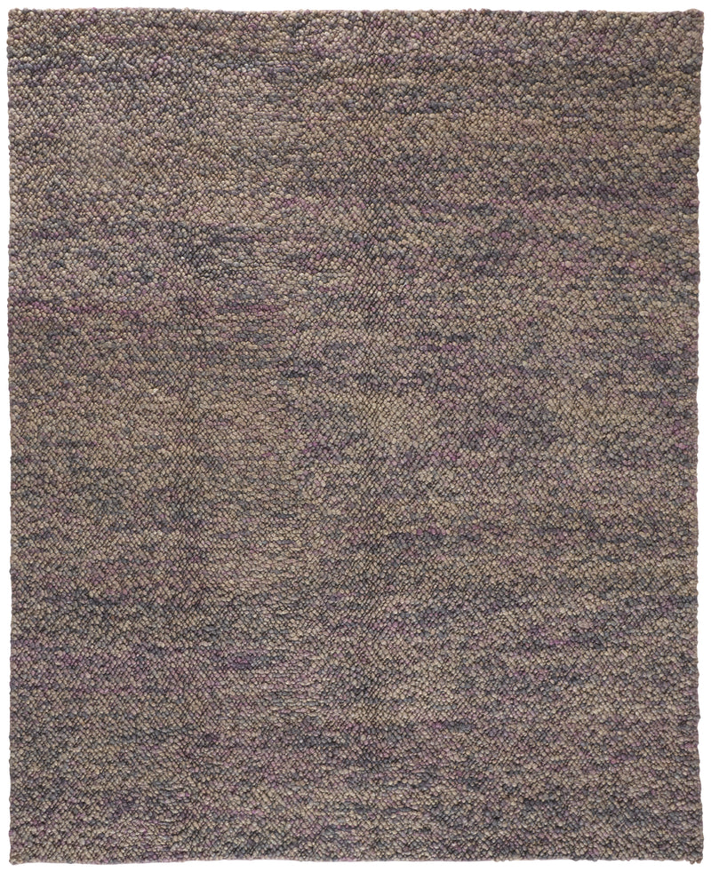 Berkeley Transitional Abstract, Purple/Taupe/Gray