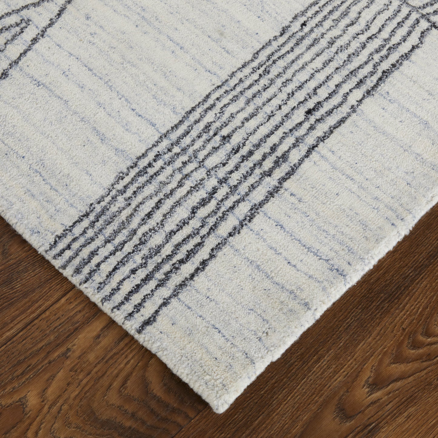 Whitton Modern Abstract, Ivory/Black