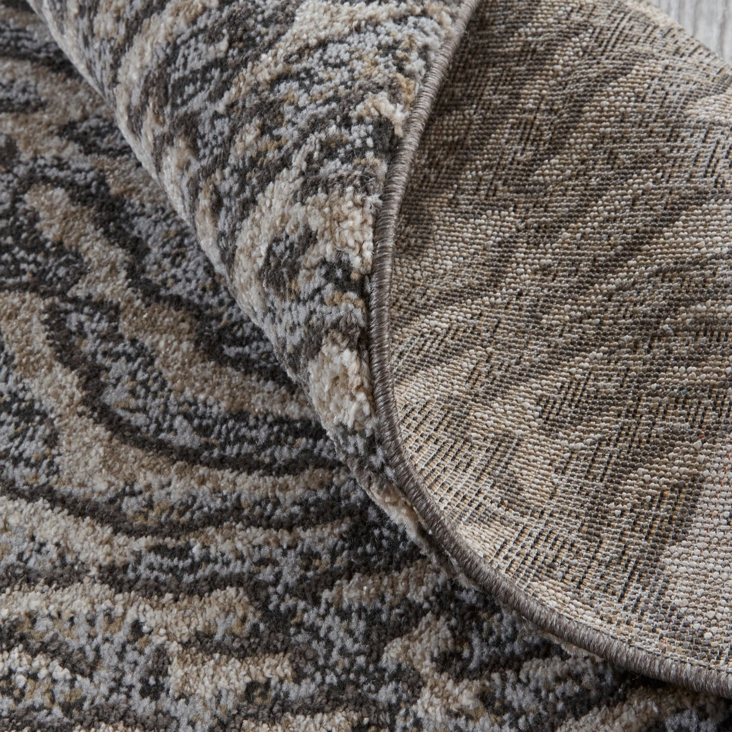 Vancouver Modern Abstract, Gray/Taupe/Ivory