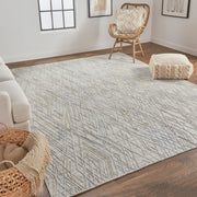 Elias Modern Abstract, Gray/Blue