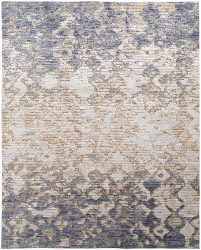 Laina Transitional Gradient & Ombre, Tan/Ivory/Blue