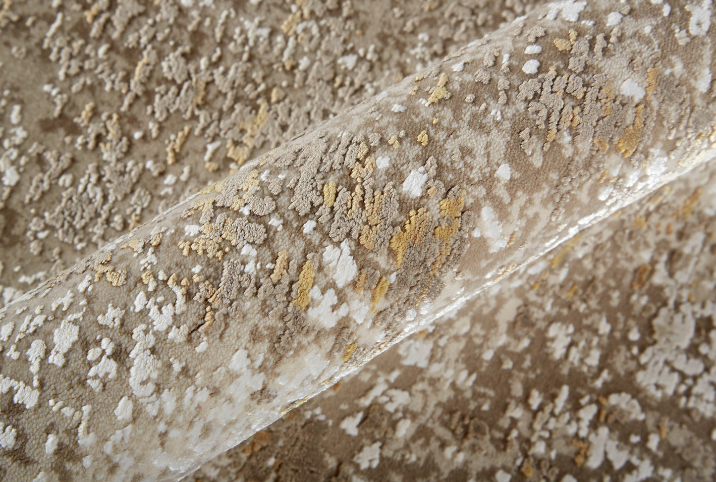 Cadiz Modern Abstract, Taupe/Ivory/Gold