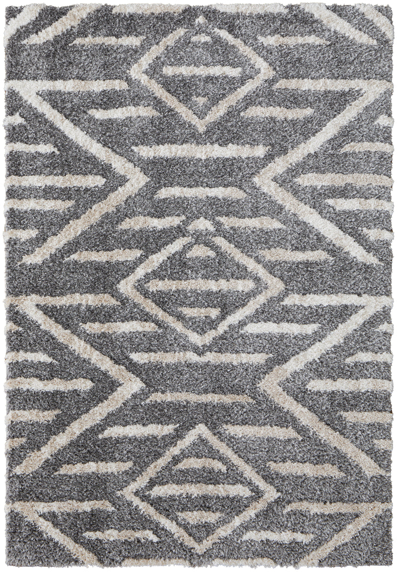 Mynka Transitional Diamond, Gray/Ivory