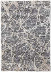 Mynka Transitional Abstract, Gray/Ivory