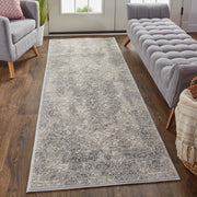 Prasad Modern Distressed, Ivory/Gray/Black