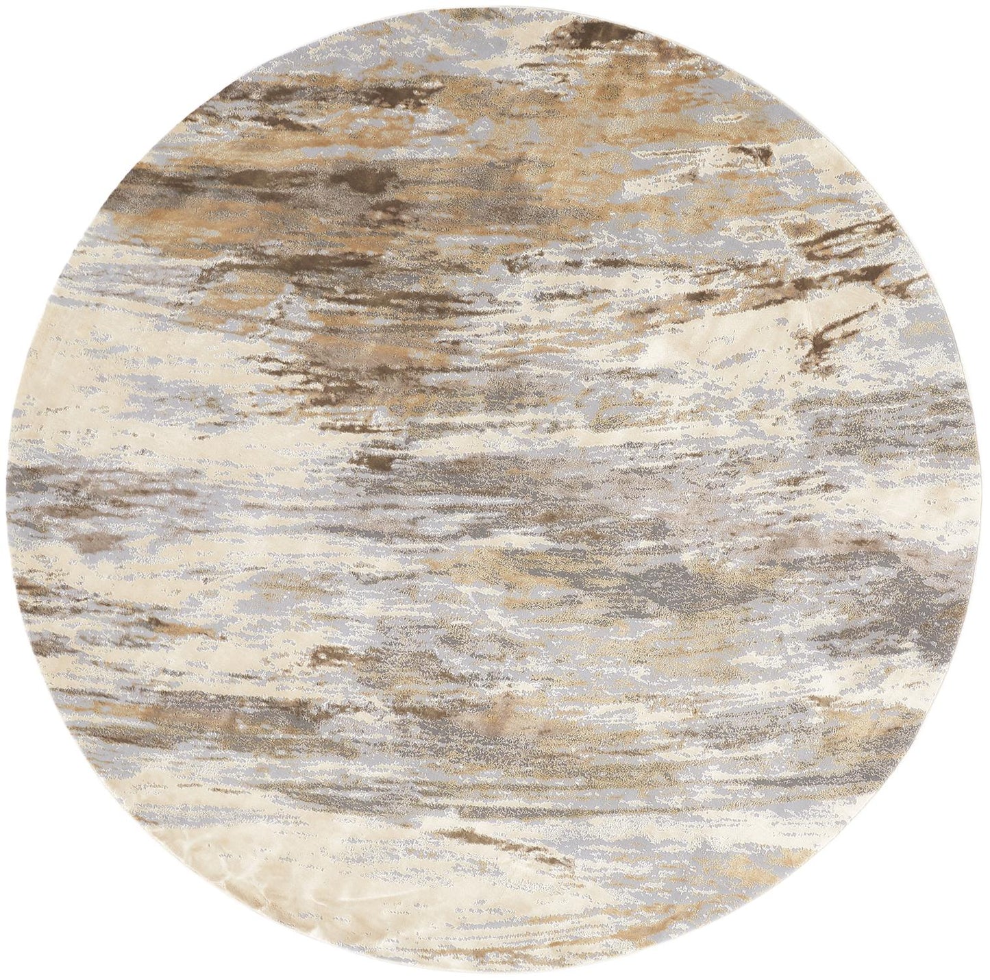 Parker Transitional Abstract, Ivory/Tan/Brown