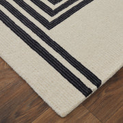 Maguire Transitional Abstract, Gray/Ivory/Black