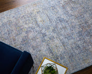 Caldwell Transitional Distressed, Blue/Ivory