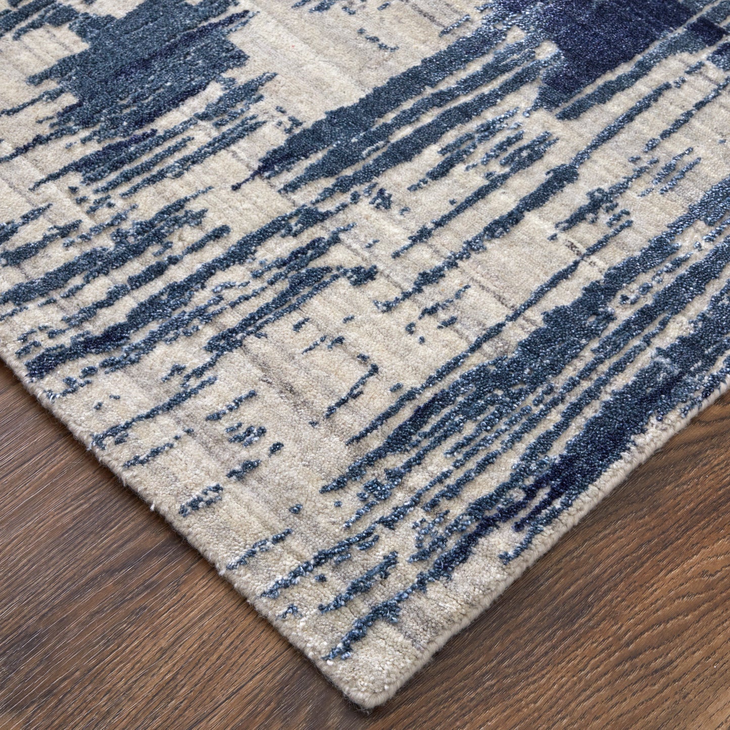 Eastfield Modern Abstract, Blue/Ivory