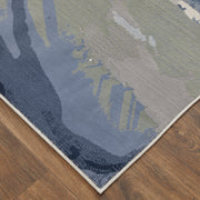 Clio Modern Abstract, Blue/Gray/Ivory