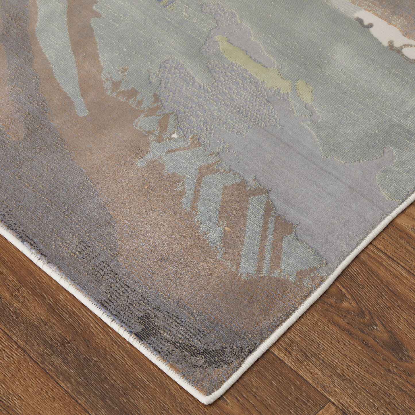 Clio Modern Abstract, Green/Purple/Ivory