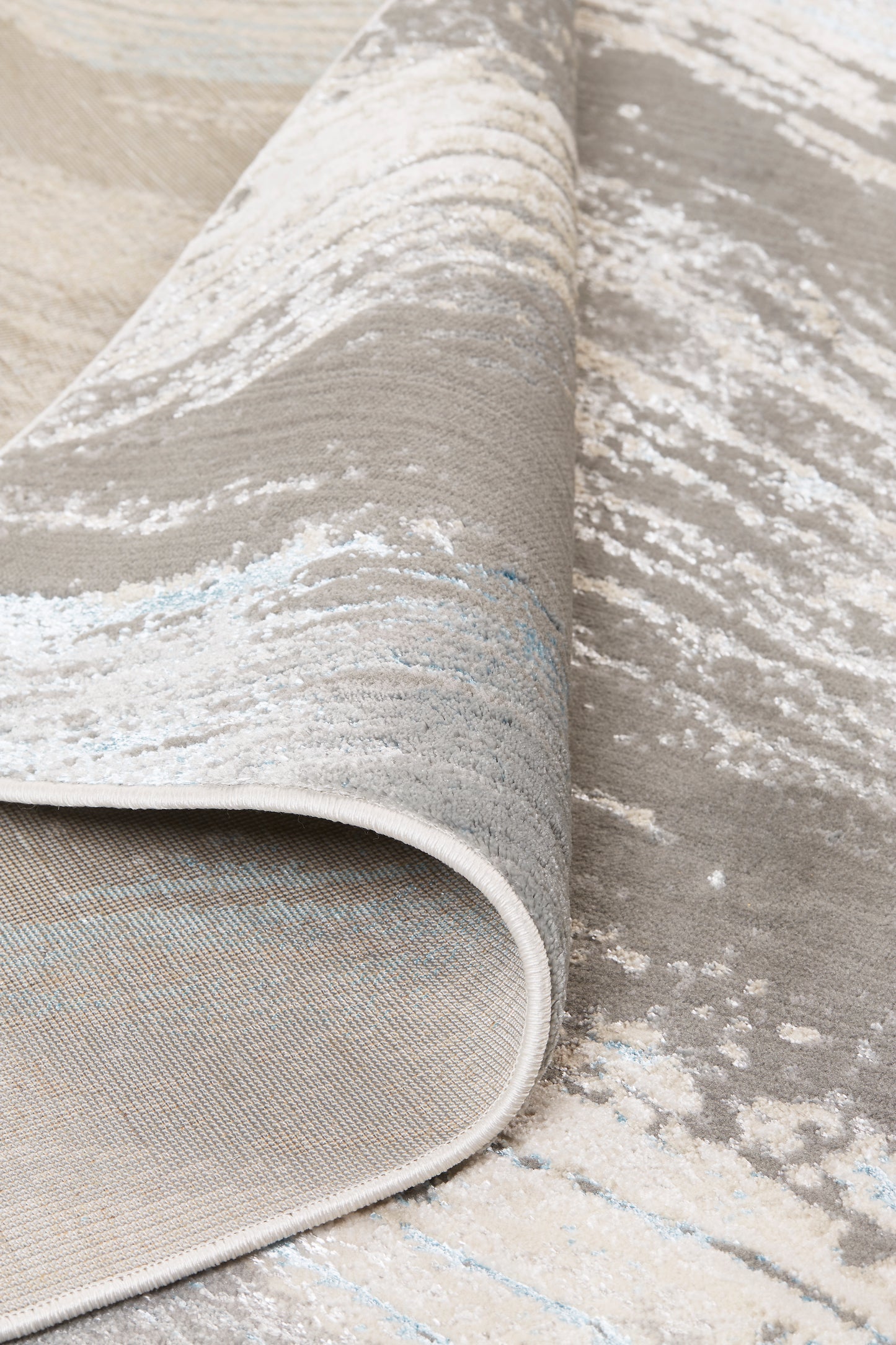Azure Modern Abstract, Gray/Ivory/Blue