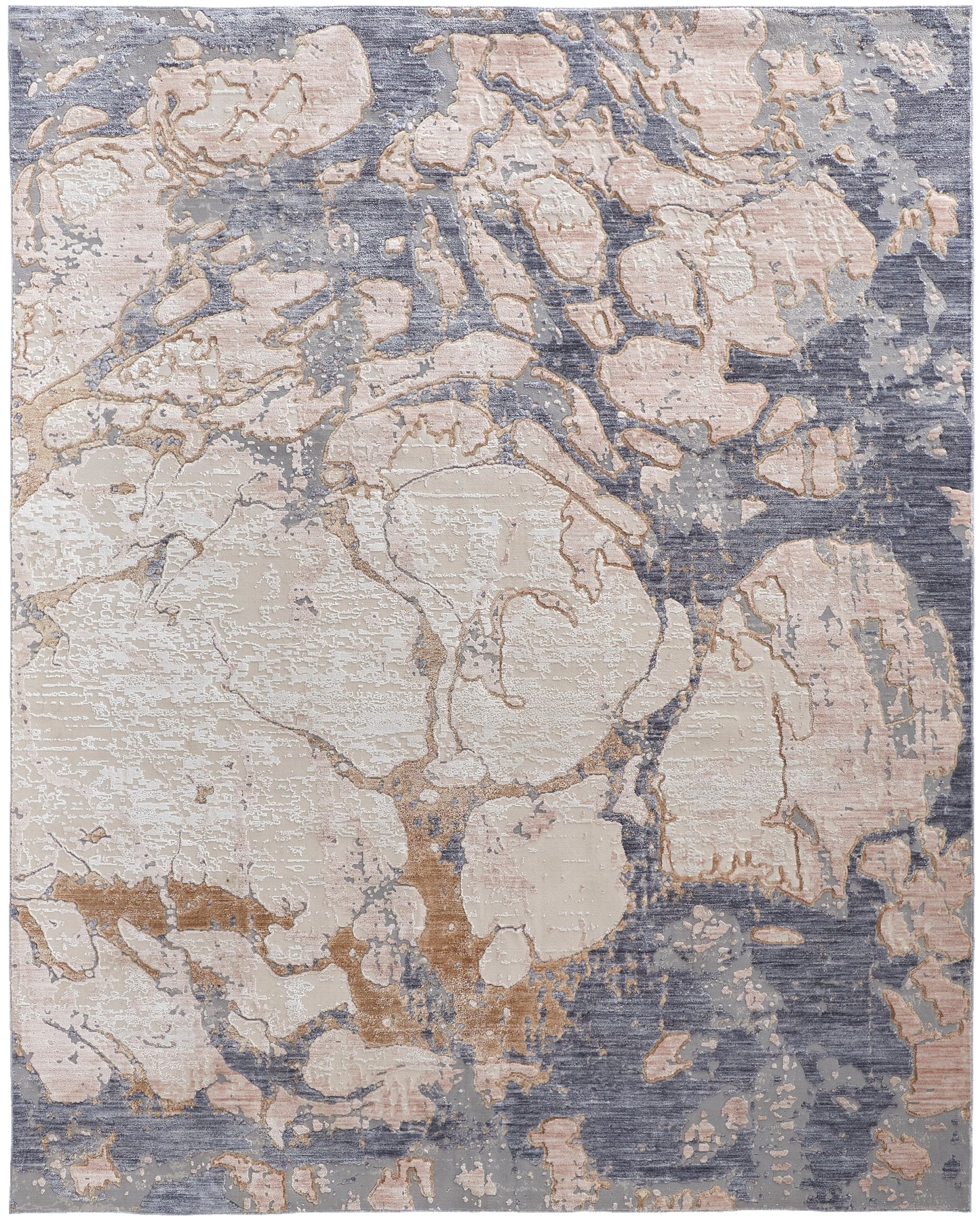Laina Transitional Abstract, Tan/Blue