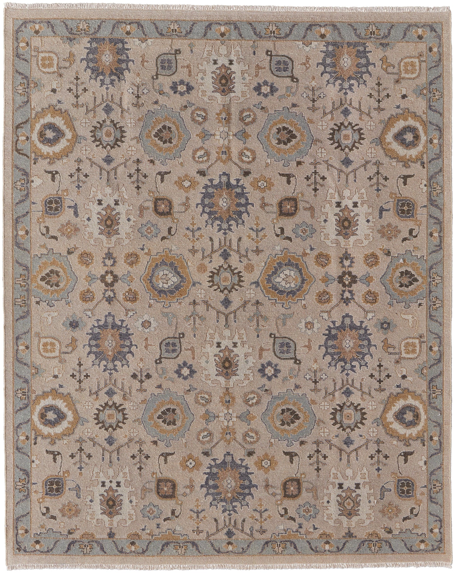 Corbitt Traditional Oriental, Tan/Blue/Gold