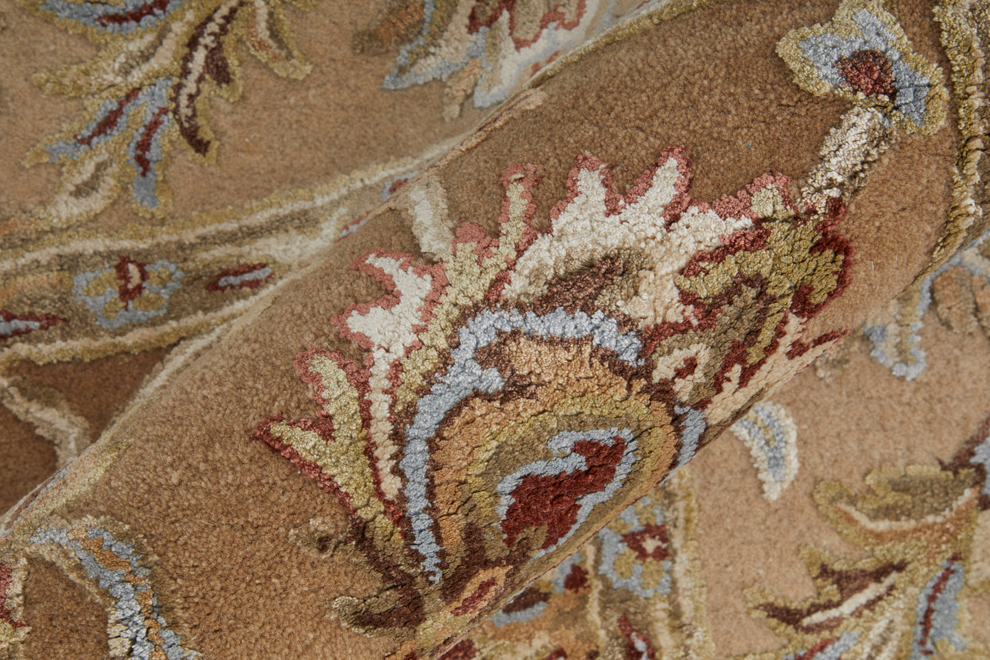 Prescott Traditional Floral & Botanical, Tan/Ivory