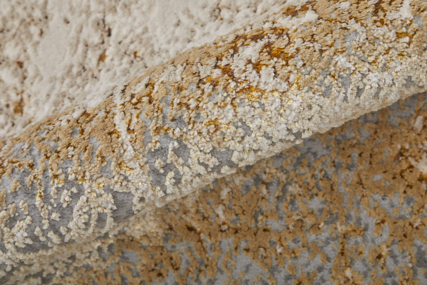 Aura Modern Abstract, Ivory/Brown/Gray