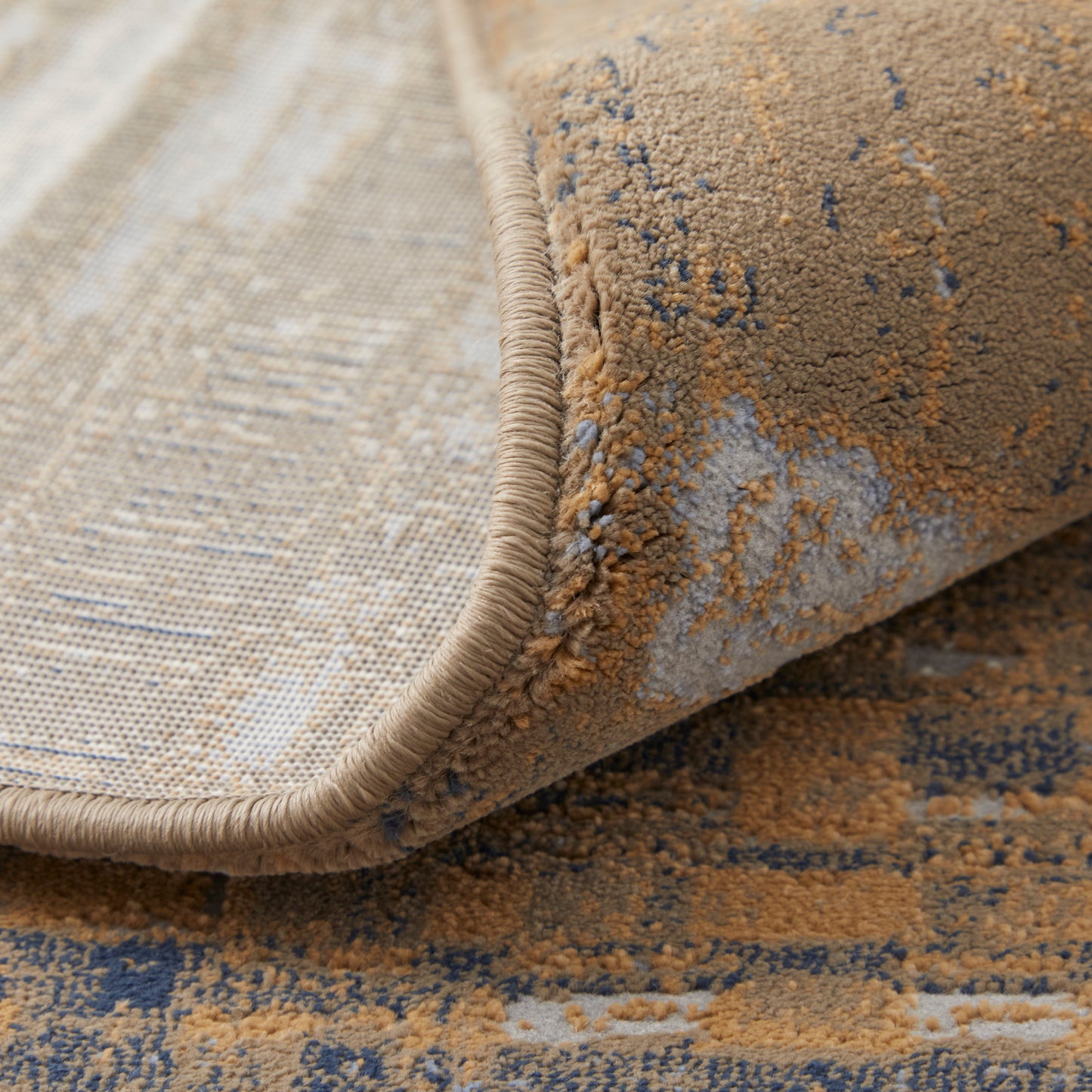 Clio Modern Abstract, Blue/Orange/Gray