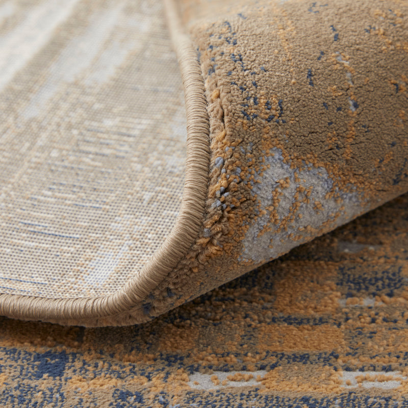 Clio Modern Abstract, Blue/Orange/Gray