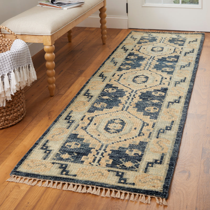 Fillmore Traditional Diamond, Blue/Ivory