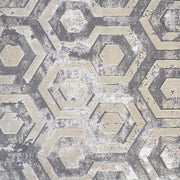 Micah Modern Distressed, Gray/Taupe/Silver