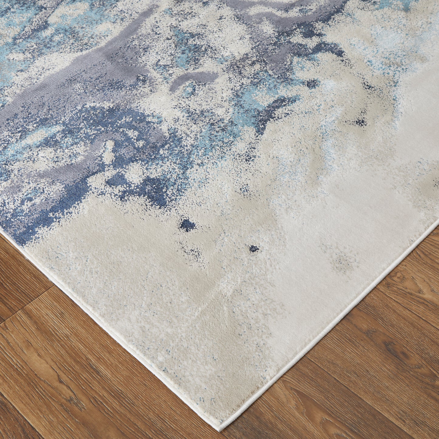 Astra Transitional Abstract, Blue/Gray/Ivory