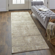 Parker Transitional Abstract, Tan/Ivory/Brown