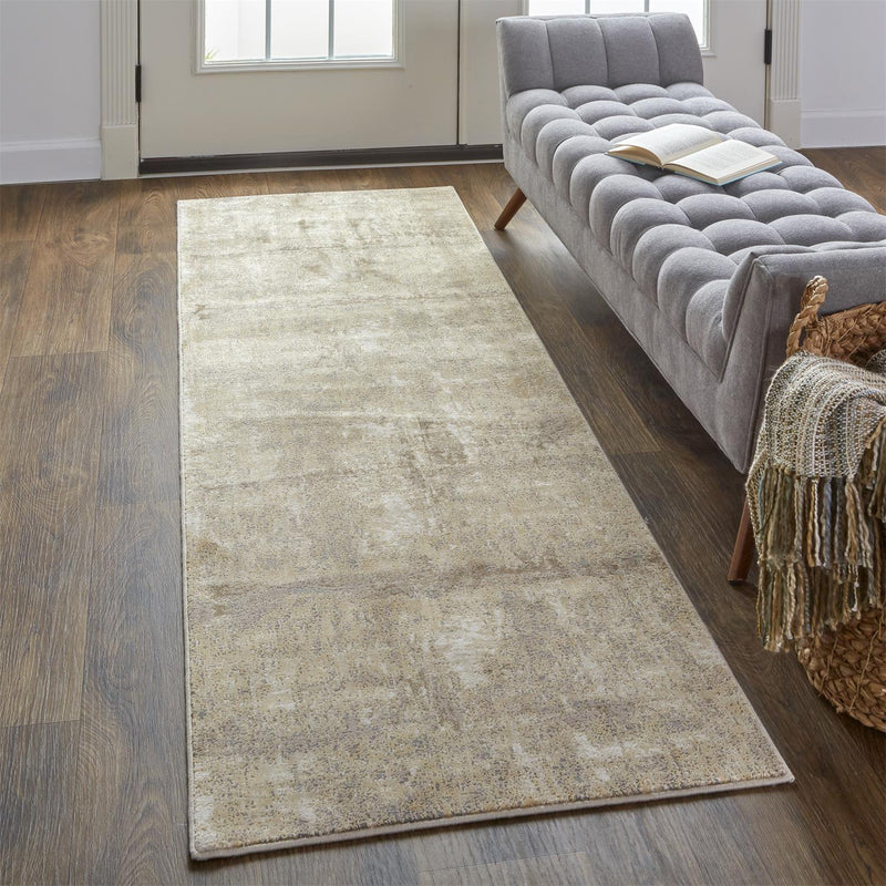 Parker Transitional Abstract, Tan/Ivory/Brown