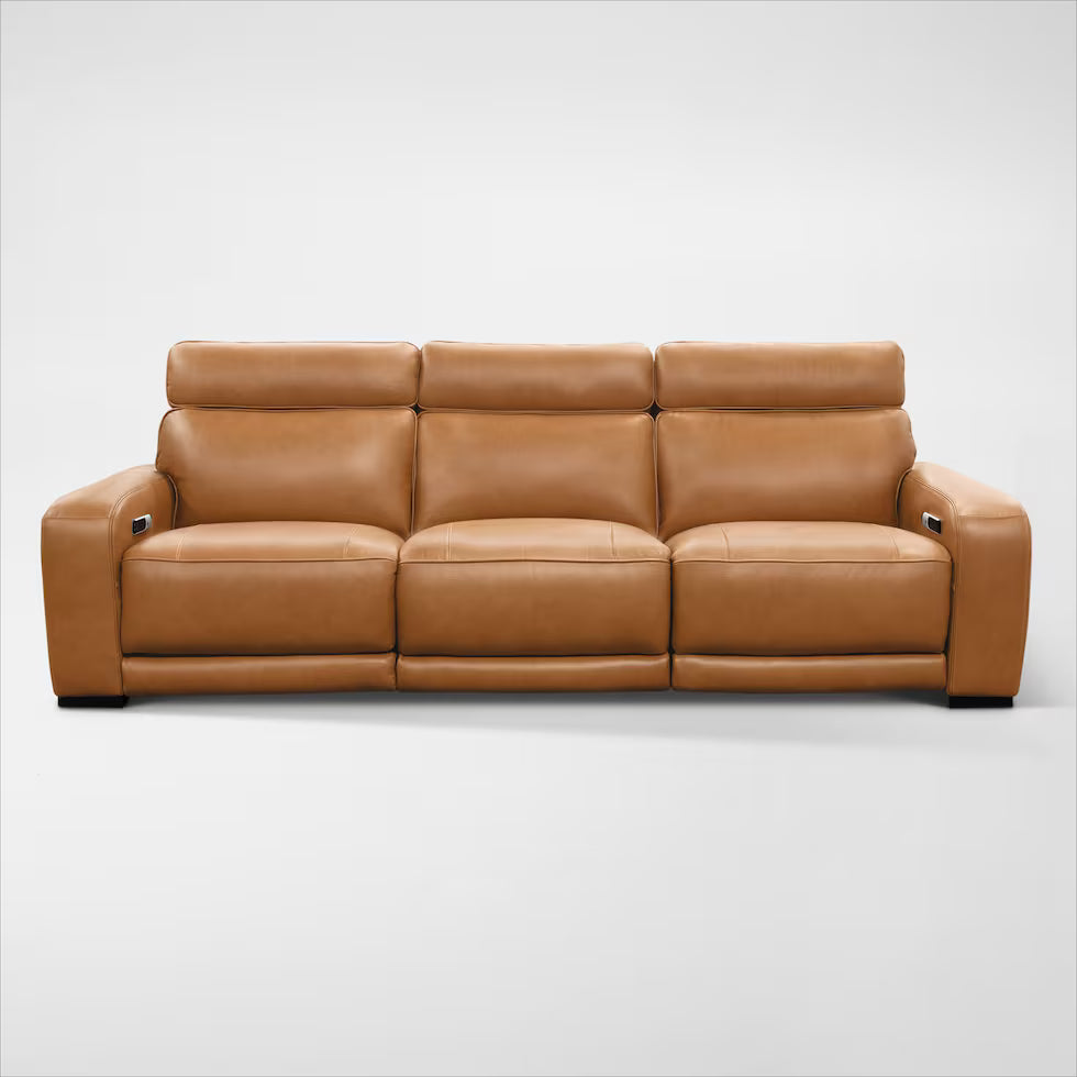 Summit Triple-Power 3-Piece Reclining Sofa with Modern Sound
