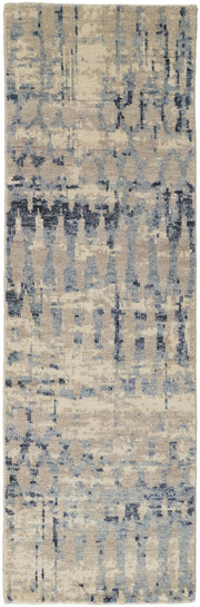 Palomar Transitional Abstract, Blue/Tan