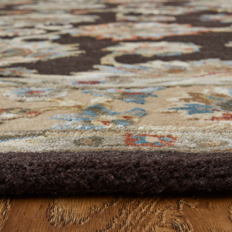 Prescott Traditional Floral & Botanical, Brown/Tan/Orange