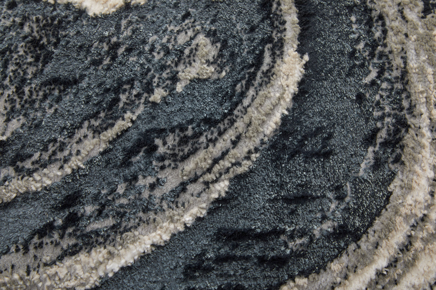 Micah Modern Abstract, Ivory/Black/Taupe