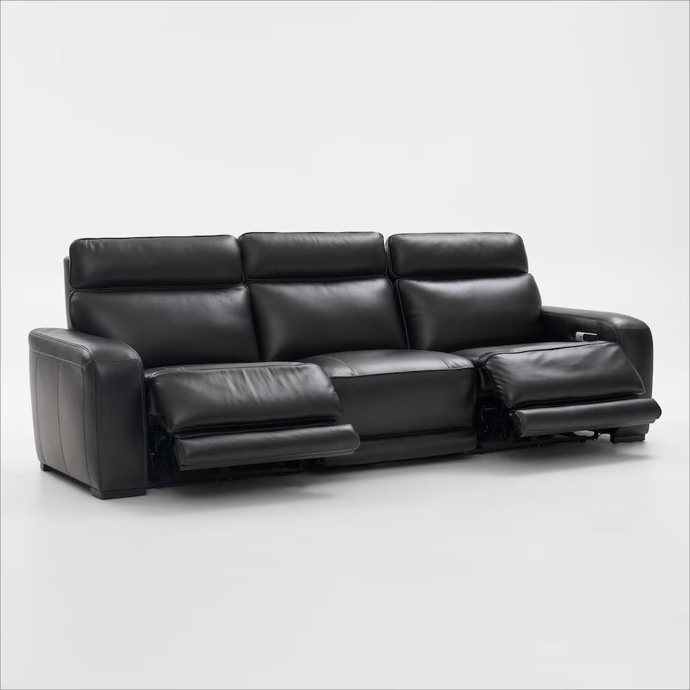 Summit Triple-Power 3-Piece Reclining Sofa with Modern Sound