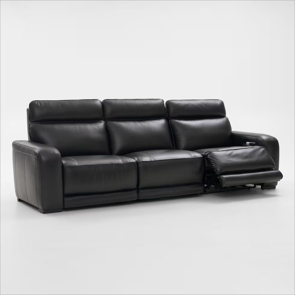 Summit Triple-Power 3-Piece Reclining Sofa with Modern Sound