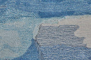 Anya Transitional Abstract, Blue/Ivory
