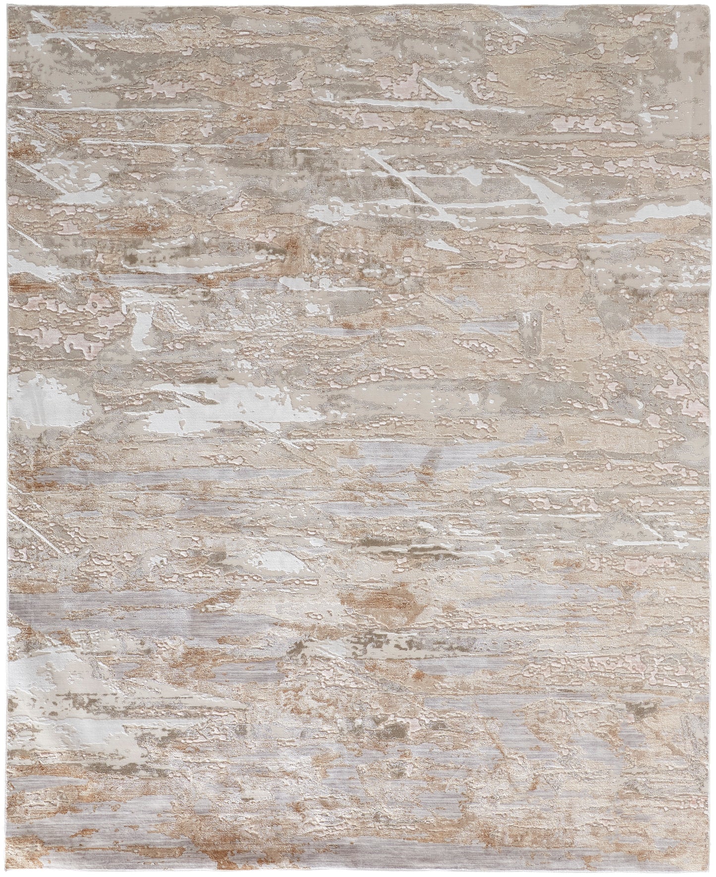 Laina Transitional Abstract, Tan/Ivory/Pink