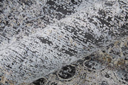 Sarrant Transitional Distressed, Gray/Silver/Ivory