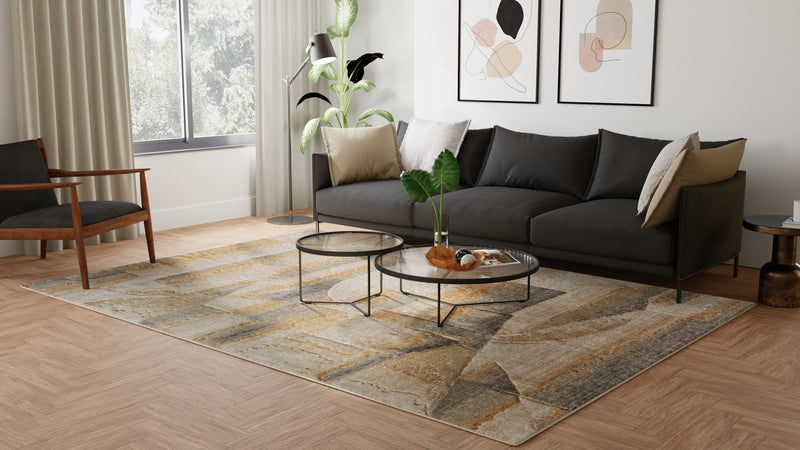 Jaxson Modern Abstract, Tan/Brown/Gray