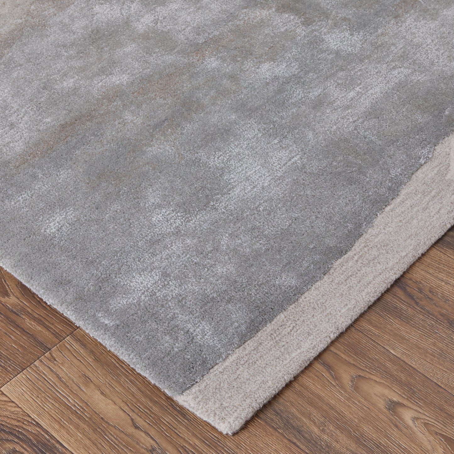 Anya Transitional Abstract, Ivory/Gray