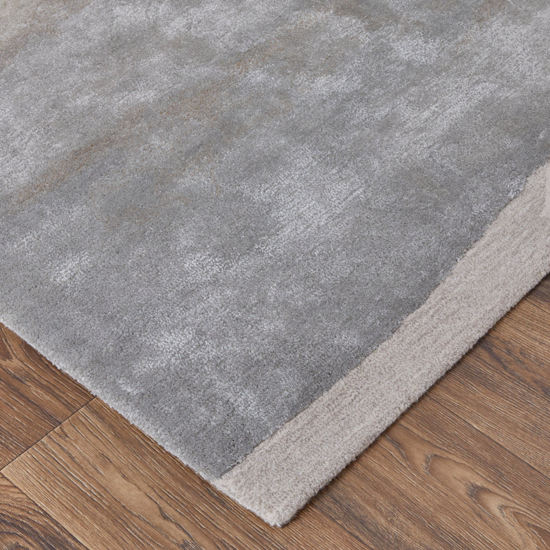Anya Transitional Abstract, Ivory/Gray