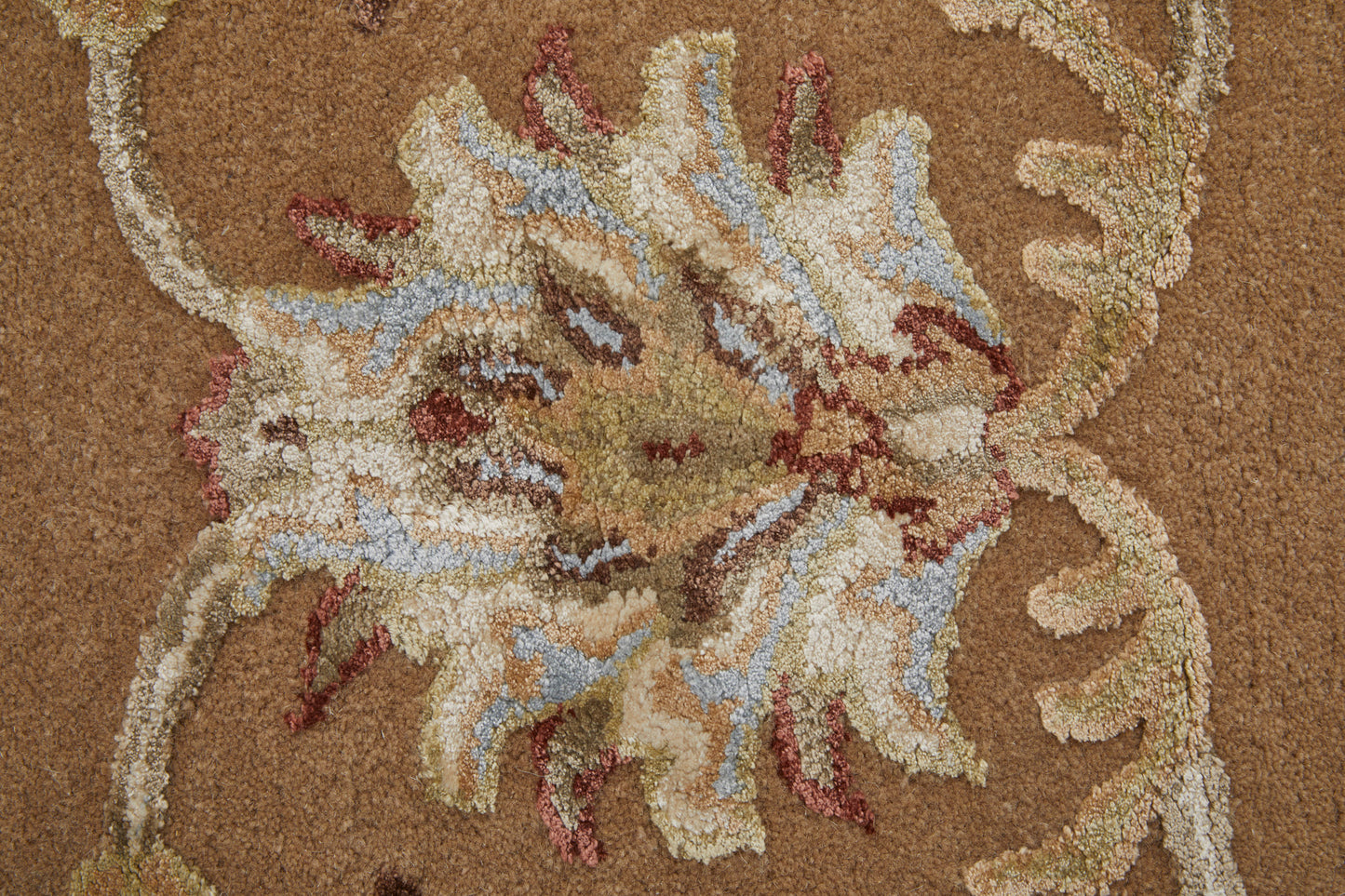 Prescott Traditional Floral & Botanical, Tan/Ivory