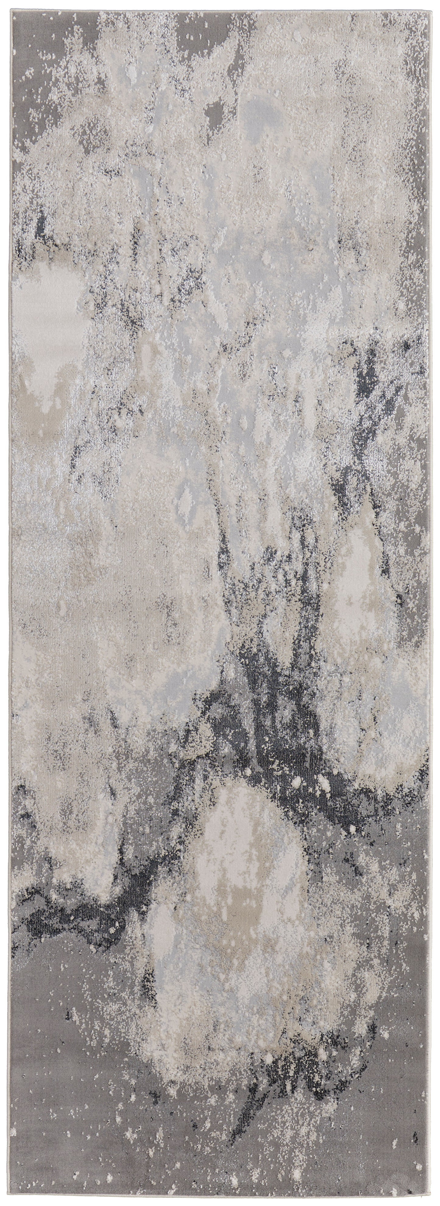 Astra Transitional Abstract, Gray/Ivory