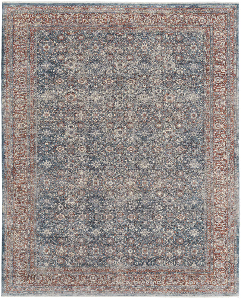 Marquette Transitional Oriental, Blue/Red